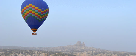 Take a ride in a hot air balloon while you're travelling 